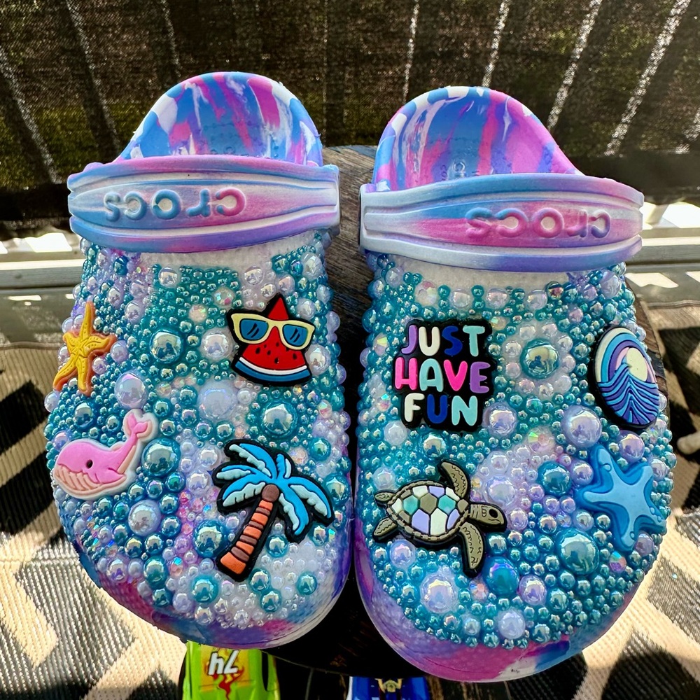 Beach Themed CROCS